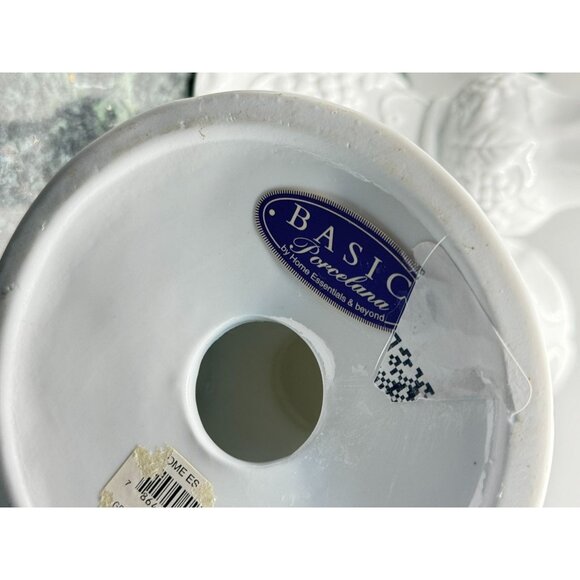 Basic Porcelain by Home Essentials and Beyond Set Of 2 Grape Candle Stick Holder - Picture 9 of 11